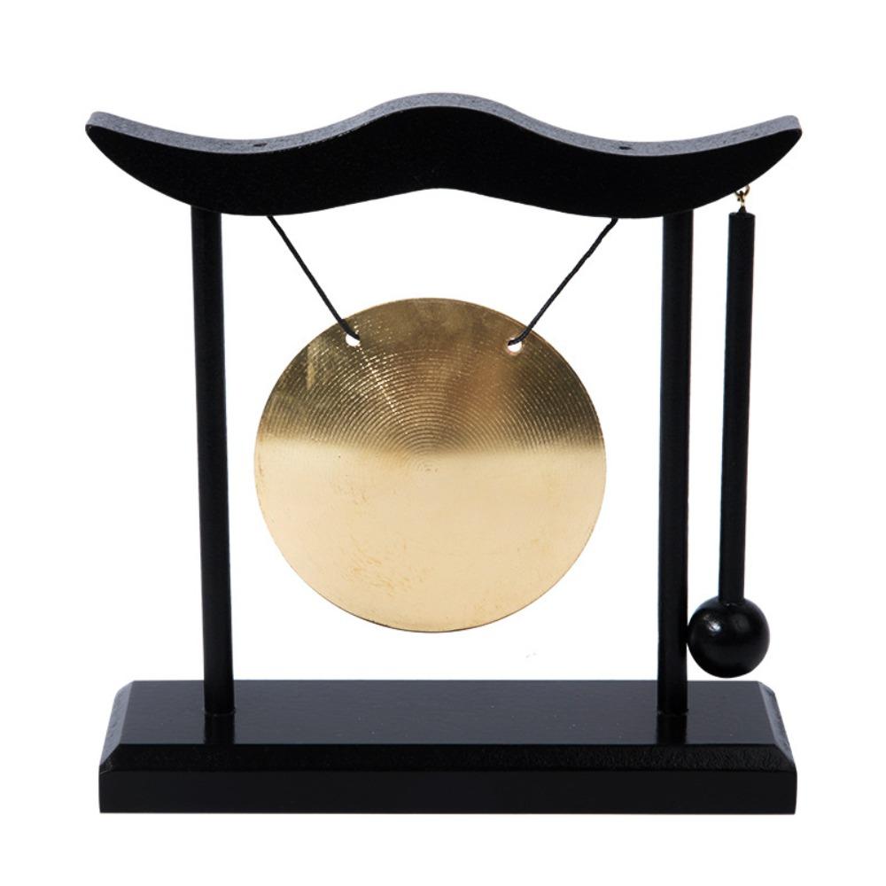 

Fortune Desktop Gong Creative Feng Shui Metal Cymbals Unique Copper Bell House Warming Desktop Gong