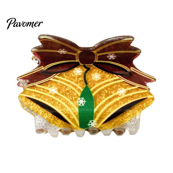 Holiday Hair Clips Christmas Claw for Women Girls, Cute Santa Claus Elk Tree Socks Bells Jewelry Accessories, Non Slip Strong Hold Party & Daily