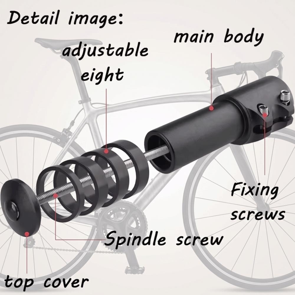 Aluminum Zinc Zinc Alloy Bike Seat Post Seat Tube Ultralight Bicycle Handlebar Extension Cycling