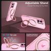 Coque de Téléphone - BOOLING - pour iPhone 17 - Silicone PC Anti-Rayures avec Cercle Magnétique Rose
