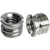 1/4"-20 Female To 3/8"-16 Male Tripod Thread Adapter Stainless Steel Standard Screw Converter for DSLR Camera Monopod Stand