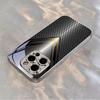 V-shaped Honeycomb Electroplated Silver Phone Case For iPhone 17Air 17 16 15 14 13 12 11 Pro Max Plus 16E XR 7 8 Xs Glass Cover