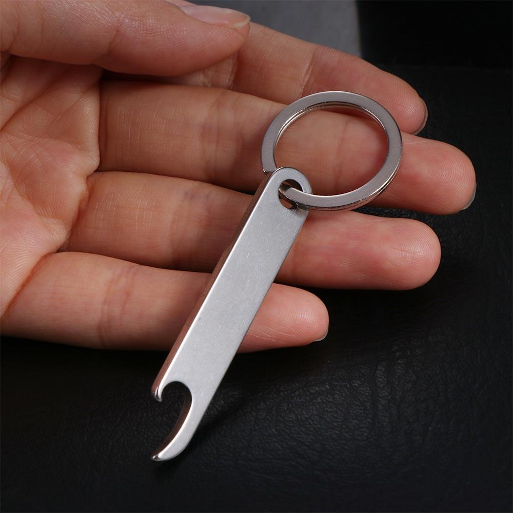 Mini Beer Opener Keyring Stainless Steel Beer Bottle Opener Keychain Portable   Men Gifts