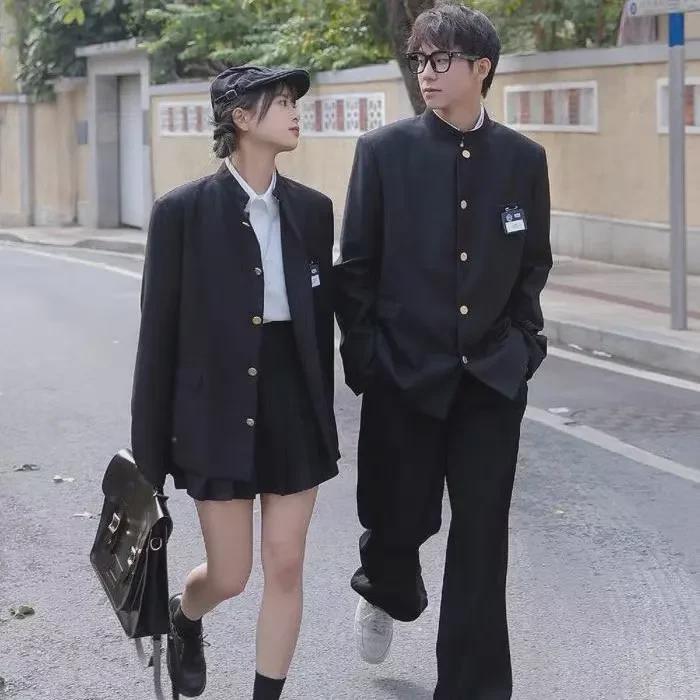 Chlapecká japonská školní uniforma Zhongshan – Vrstvený oblek High Street