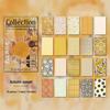 Retro Floral Cloth Pattern Paper for DIY Decoration and Collage