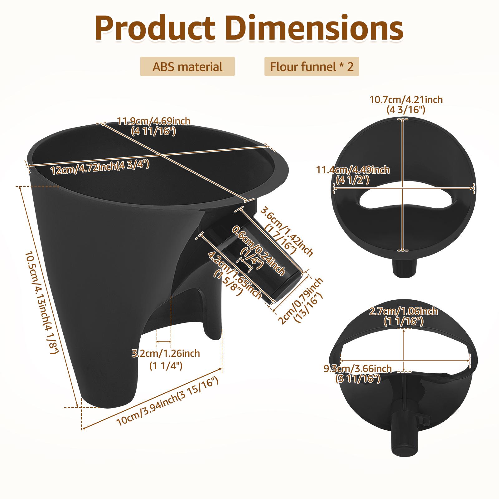 Flour Funnel Kitchen Aid Mixer Stand Mixer Attachment for Kitchen Aid Artisanal Ksm150 Tilt-Head Stand Mixer Baking Accessory