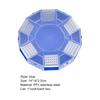 Cockroach Catcher Box 6 Entrance Single Layer PP Plastic Round Roach Trap Box for Kitchen