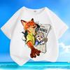 Summer Mania 'Zootopia' Children's T-Shirt Nick and Judy Cartoon Print