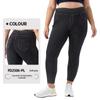 Plus Size High Waist Denim Yoga Pants for Women - Butt Lifting, Slimming, Double Pocket Fitness Casual Wear