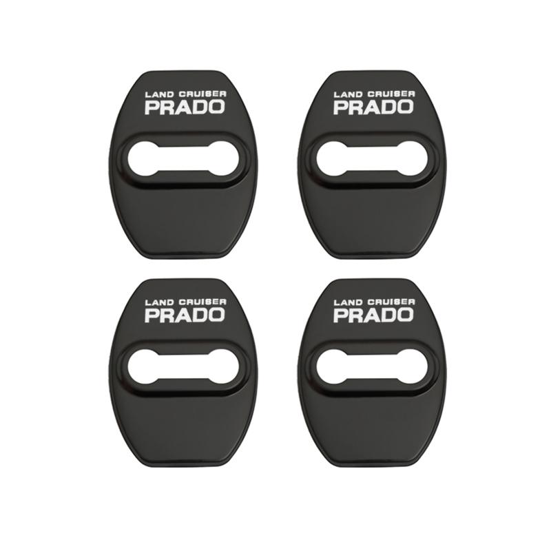 Door Lock Decoration Protection Cover flags emblem case for Toyota prado 120 fj150 land cruiser 80 accessories car styling