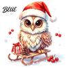 Christmas Window Clings Owl Static Cling Decal Waterproof PVC Decorative Sticker Easy Winter Holiday Scene Stickers Apply Sticker for Home Store And