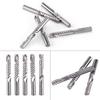 5pcs Tungsten Carbide End Mill Single Flute Spiral CNC Milling Router Bits 6mmx32mm