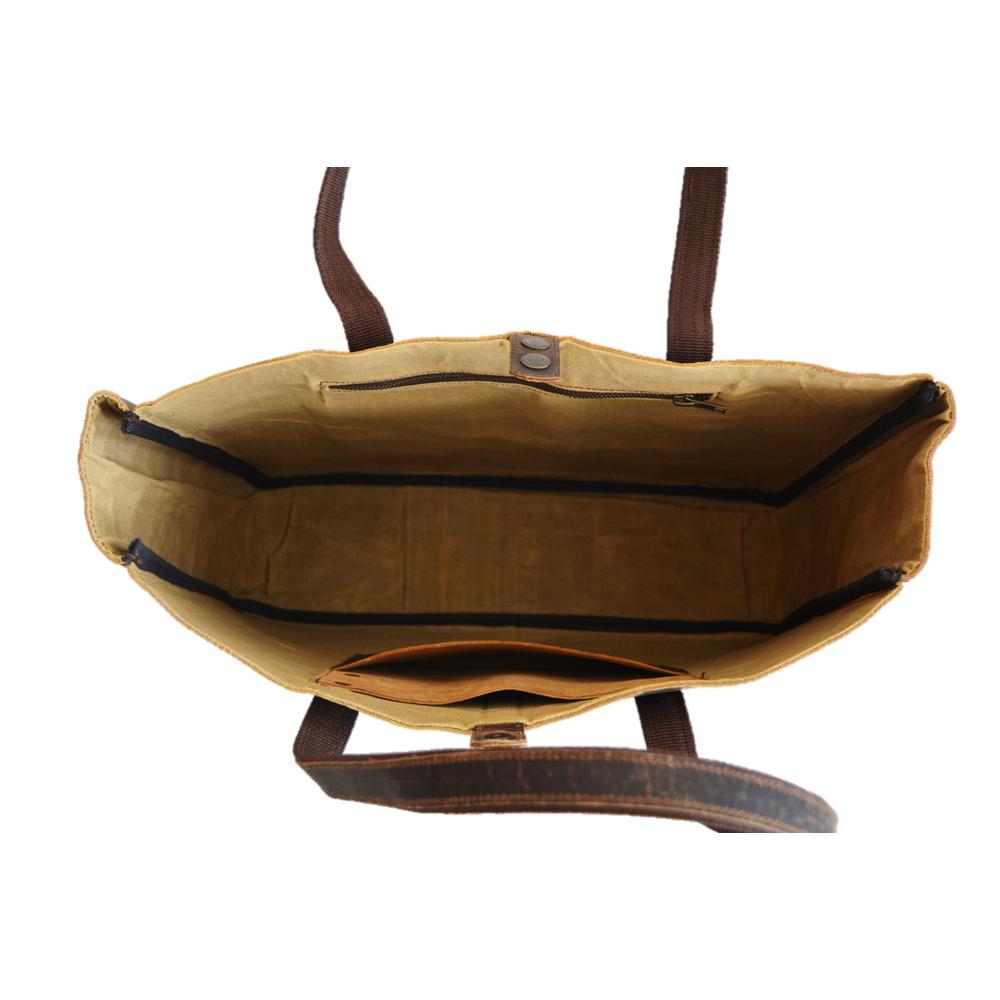 Women's Shoulder Handmade Large Shopping Tote Purse Buff Leather Vintage Bag