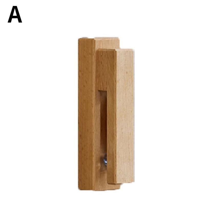 Handtuchhaken Badezimmer Bademantelhaken Küchenlappen-Aufbewahrungsregal Bohrloser Holz-Haken Kleidermantelhaken Heimzubehör