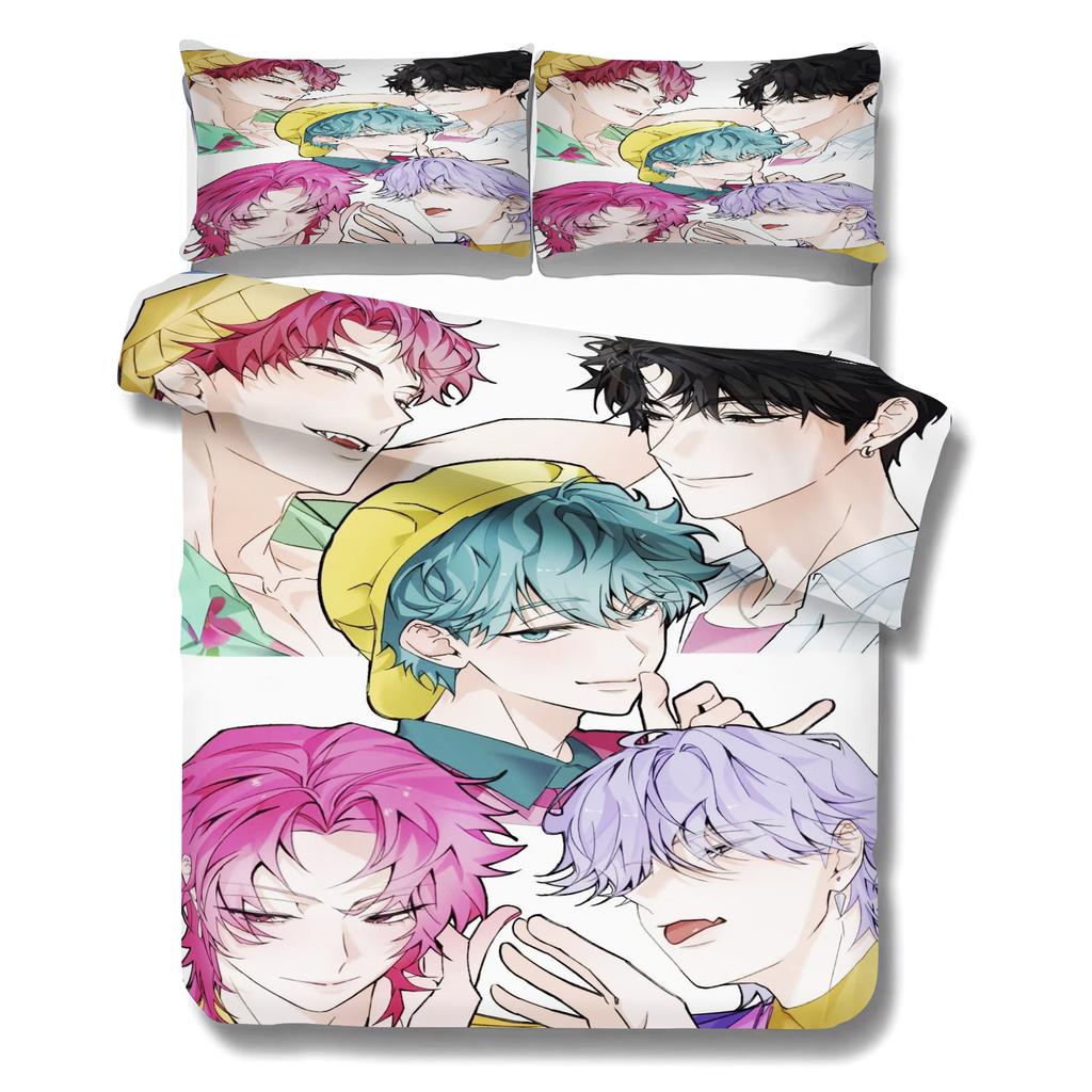 Kpop Hexe Jagd Mädchengruppe Bettbezug Set Idol Rumi Bettwäsche Set Thema Schlafzimmer Dekoration Für Mädchen Weihnachtsgeschenke