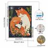 5D FullDrill Round Diamond Painting Kit for Bedroom Cat and Girl Decor. Mosaic Craft Wall Art