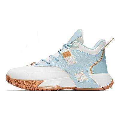 Speedy 2 Confortáveis Versátil Absorção de Choque Antiderrapante Resistente ao Desgaste Tênis de Basquete Cano Médio Masculino tênis Branco Azul Rosa 112241615-4