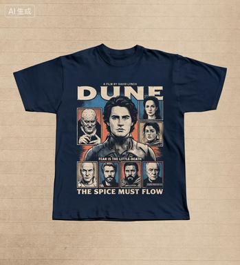 2026 Dune Movie Graphic Summer Unisexs TShirt Paul Atreides SciFi TShirt The Spice Must Flow Arrakis Film Apparel Ins Y2k 2XL