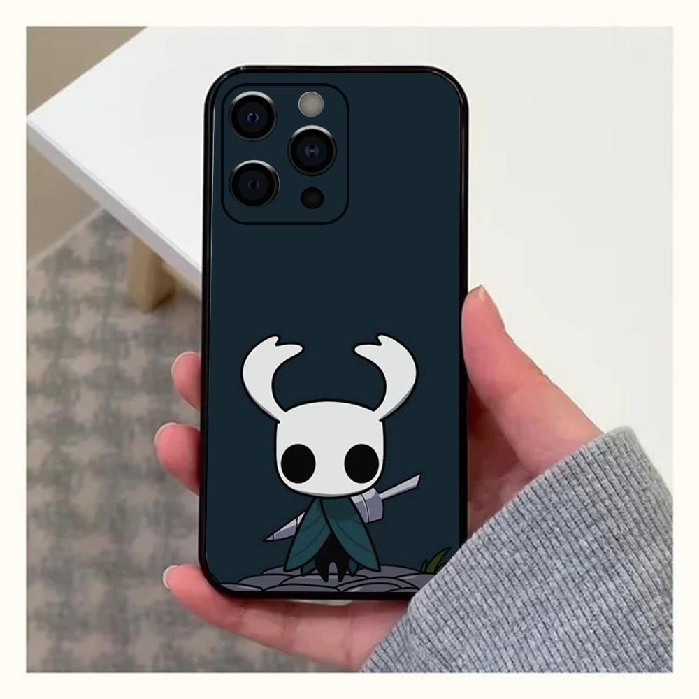 

H-Hollow Knight Phone Case For Apple iPhone 15,14,13,12,11,Pro,X,XS,Max,XR,Plus,Mini Soft Black Cover iPhone8