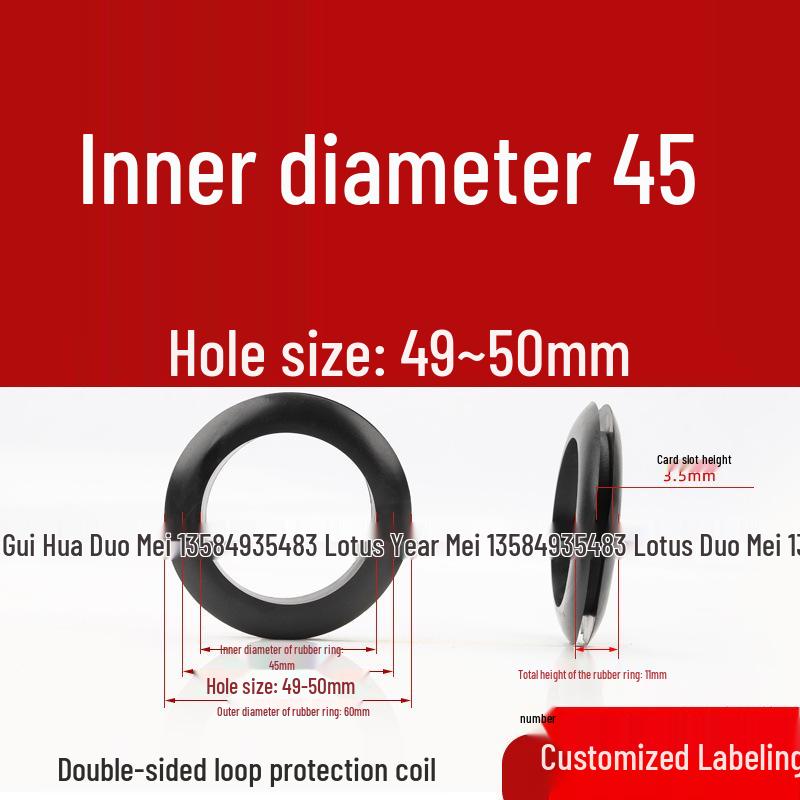 Industrial Dustproof Double-Sided Rubber Cable Grommet & Sealing Ring for Distribution Box