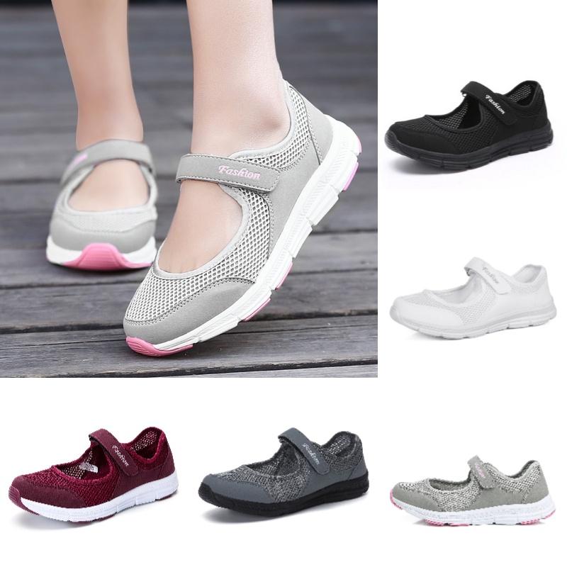 Fashionable And Comfortable Elderly Shoes With Magic Strap For Outdoor Activities