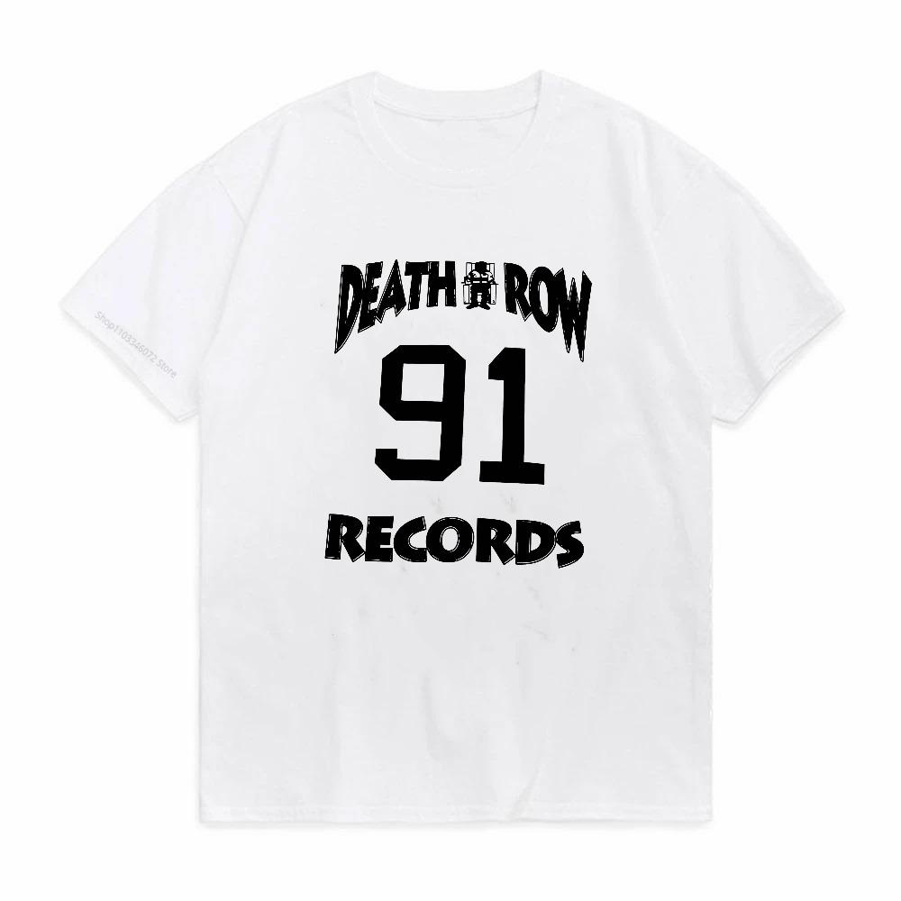 Death Row Records 91 Vintage Classic TShirt Unisex Heavyweight Round Neck Unisexga Anime Fashion Tee