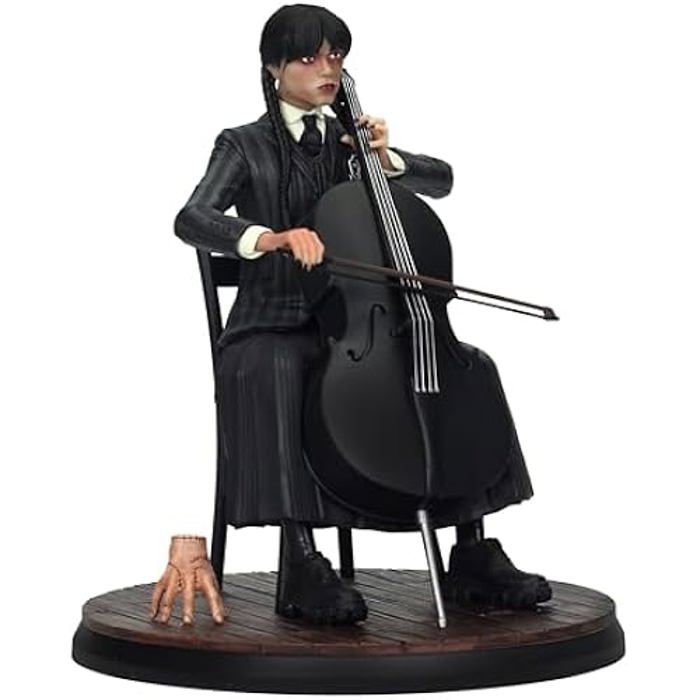 Figur - SD TOYS - Wednesday mit Cello - 20 cm - Schwarz - Für Erwachsene ab 6 Jahren