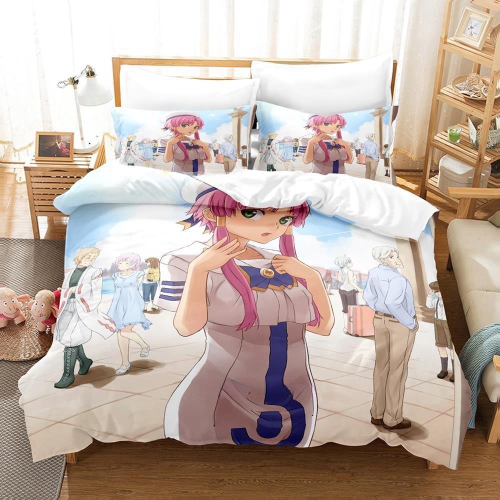 Anime Aria the Animation Bedding Set Duvet Cover Comforter Bed Set Quilt Cover Pillowcase King Queen Twin Size Boys Girls Adult