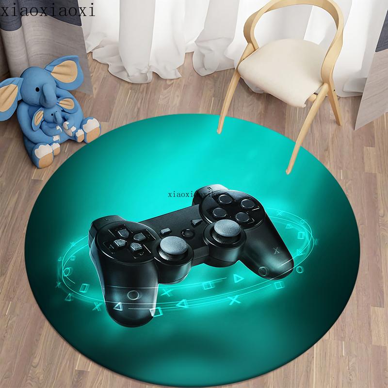 Rukojeť s kreslenými hrami Kulatý koberec Koberec do obývacího pokoje Dětská podlaha Koberec Koberec do koupelny Koberec do dětského pokoje Rohož na dveře Ložnice Koberec Domácí dekorace