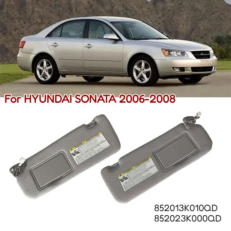 Für HYUNDAI SONATA 2006 2007 2008 Grau Beige Links Rechts Sonnenblende Sonnenschutz Sonnenblenden-Schutz Sonnenschutzplatte mit Spiegel 852013K010QD