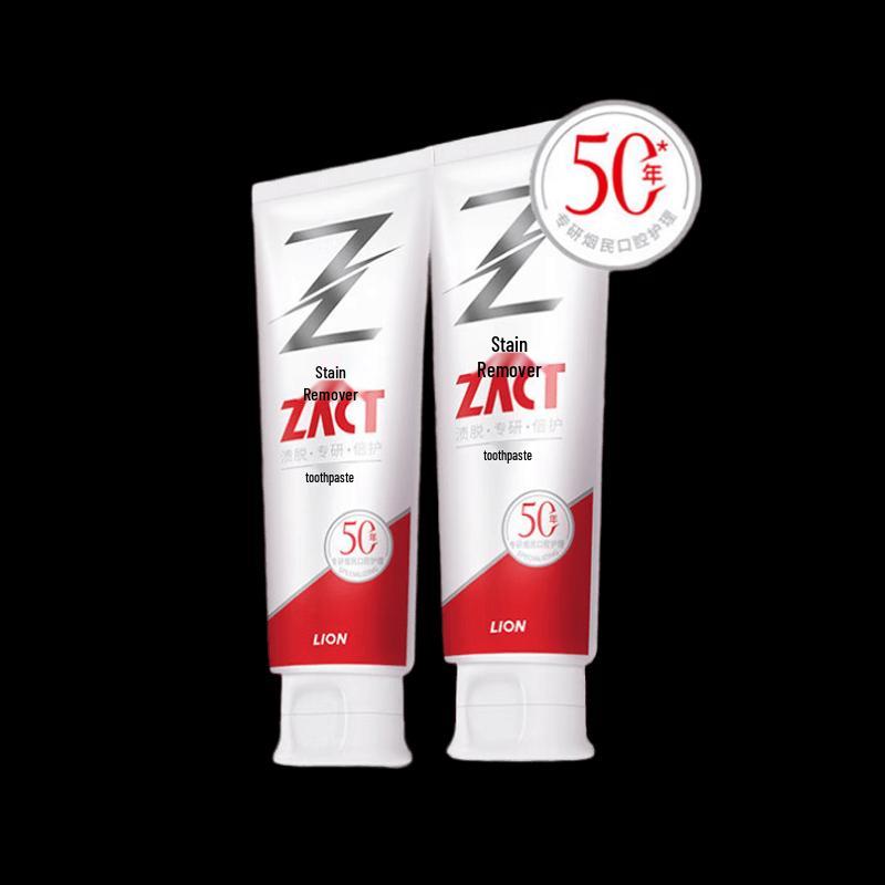 Lion ZACT Stain Removal Whitening Toothpaste Fresh Aloe Mint (2 x 120g)