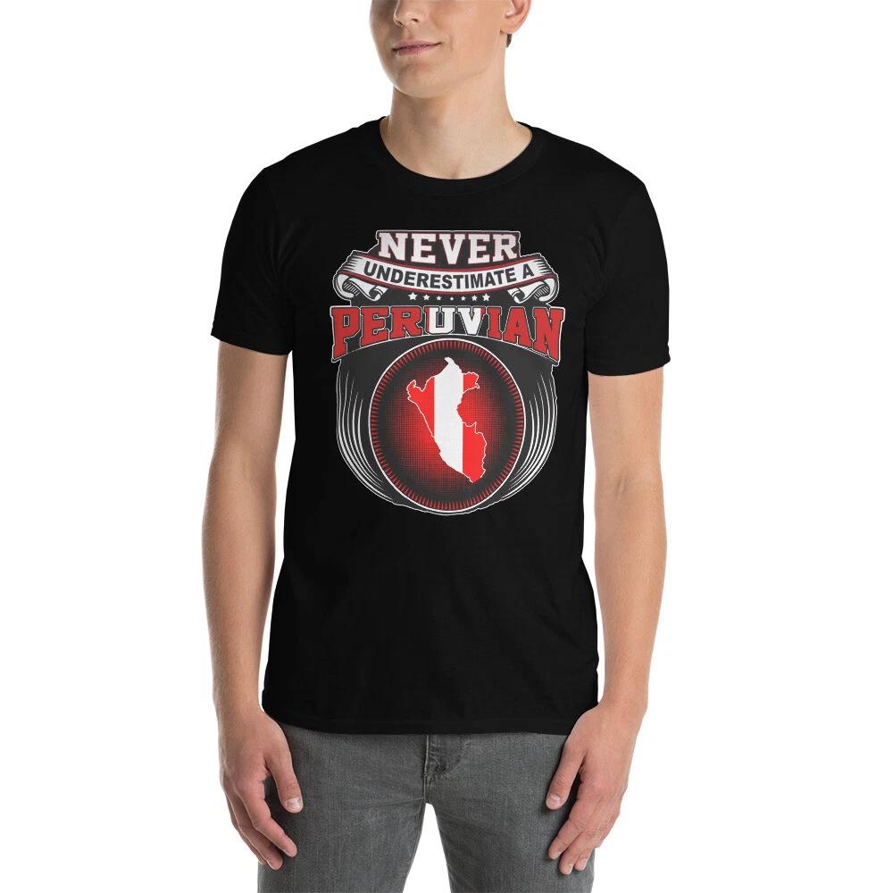 EVER UNDERESTIMATE A PERUVIAN peruano pride graphic Short-Sleeve Unisex T-Shirt M