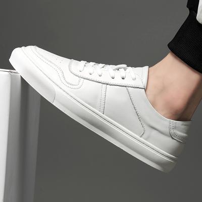 Genuine Leather Mens Sneakers Youth Teenage Casual Shoes Lightweight Men Tenis Masculino Luxury Brand Simple Skateboard Footwear