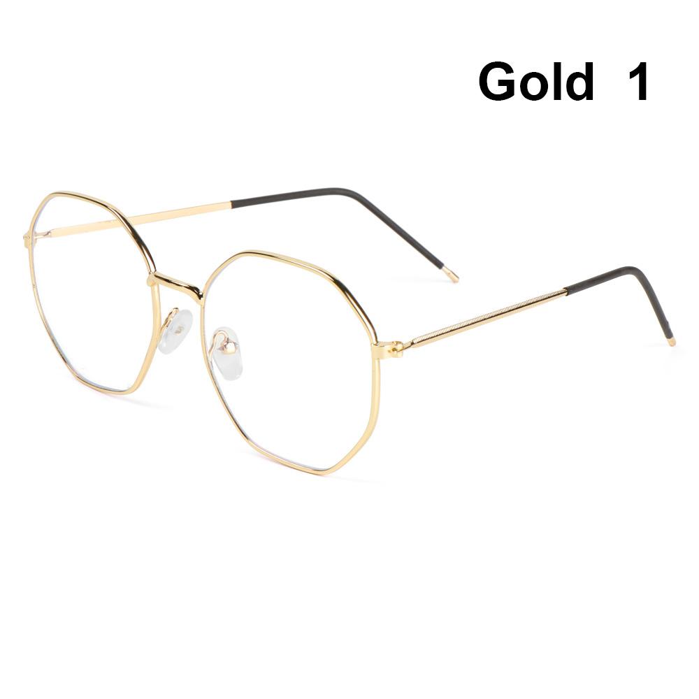 1 PC Retro Metal Anti-Blue Light Glasses Women Men Vintage Ultralight Round Frame Eye Protection Ultra Light Eyeglasses
