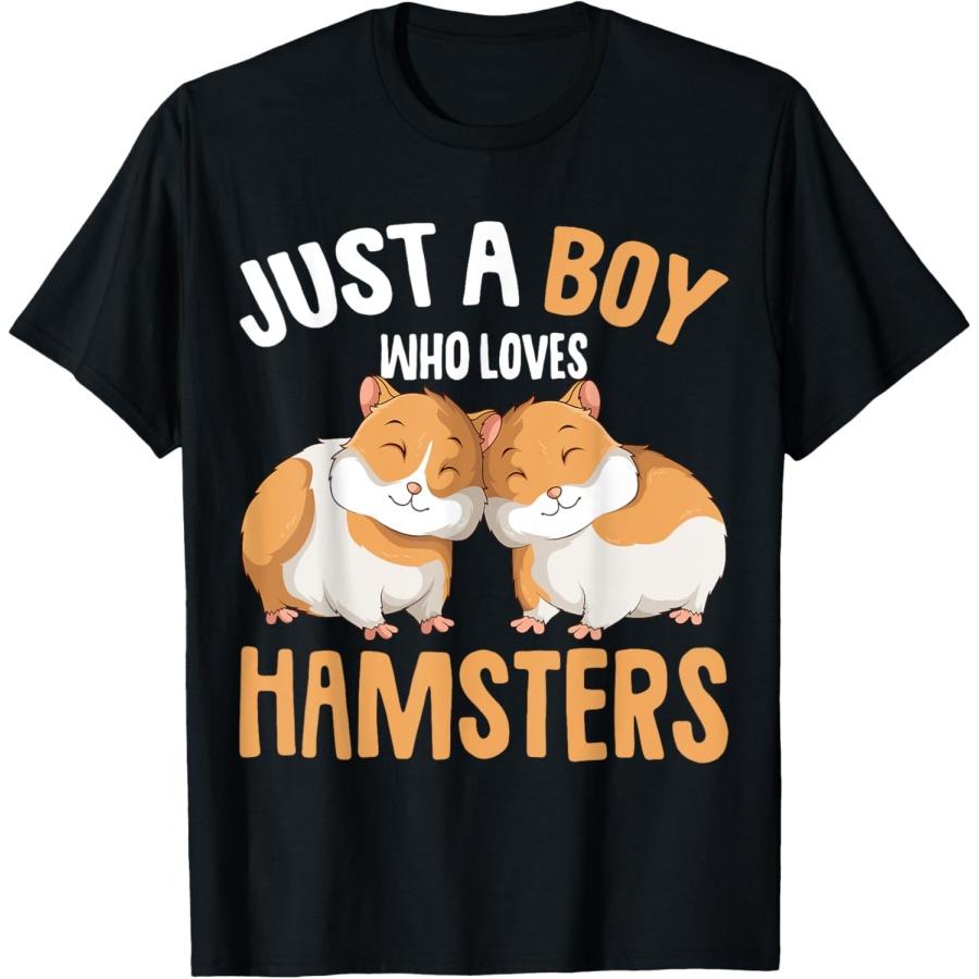 Just a Boy who loves Hamsters Kids Hamster T-Shirt S