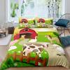 Kids Cartoon Animal Zebra Giraffe Fox Kangaroo King Queen Duvet Cover Boy Girl Rabbit Wildlife Bedding Set Polyester Quilt Cover