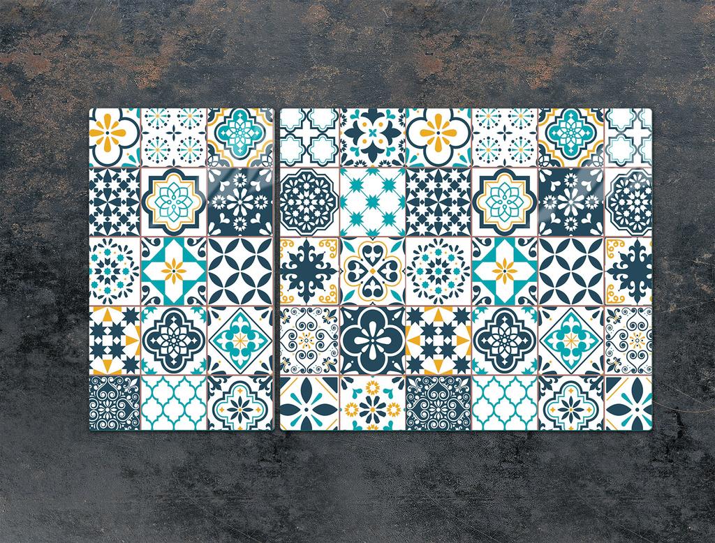 PLACA PROTECTORA DE CRISTAL PARA COCINA 90x52 MOSAICO