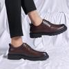 Mode Atmungsaktive Sneaker Handgefertigte Plateauschuhe Neue Freizeitschuhe für Herren 2024 Herren Oxford Schuhe Retro Luxus Lederschuhe