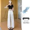 Women's 2026 New Drop Ice Silk Wide-Leg Pants: Summer Thin, Straight Leg, Relaxed Fit, Casual Style