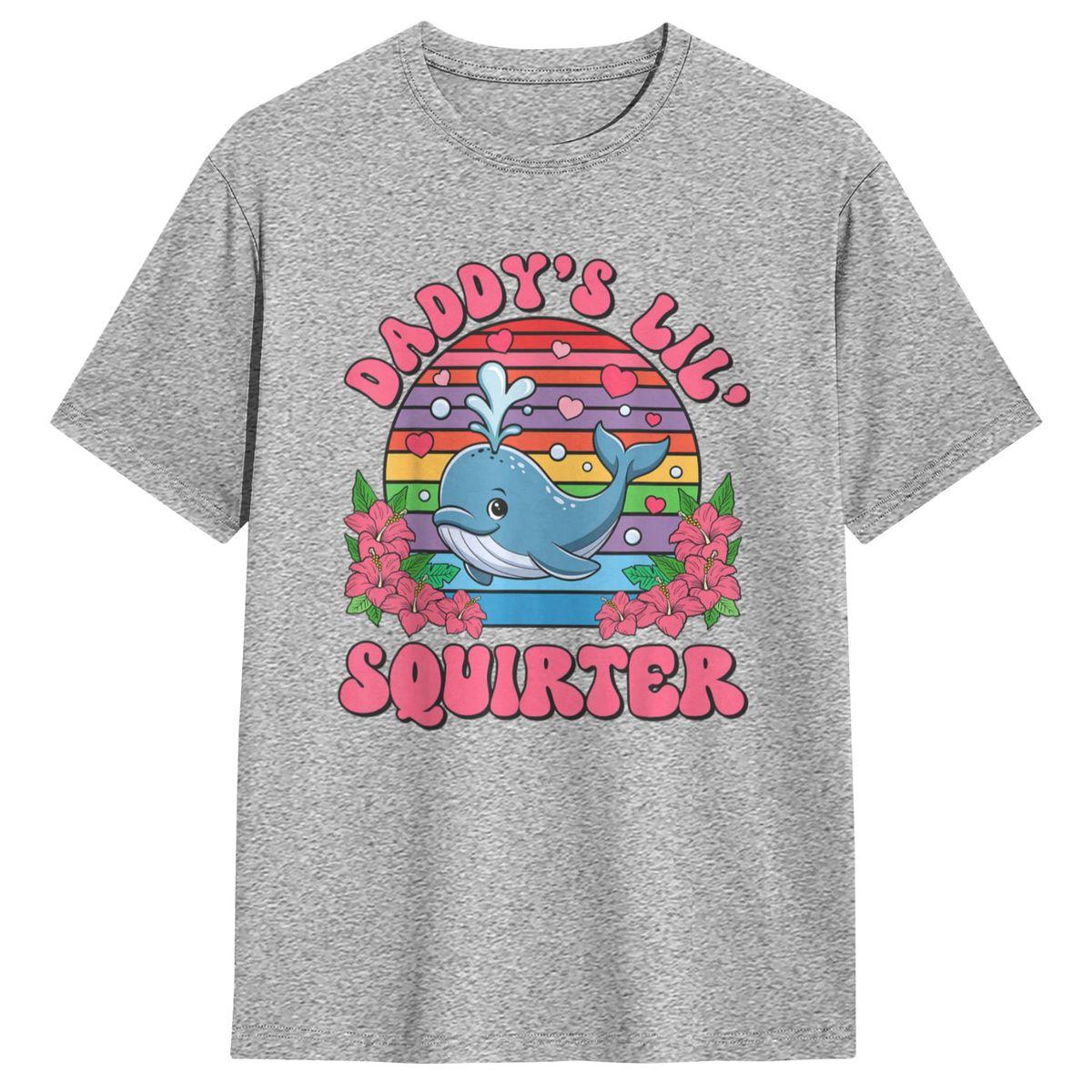 

Men s Inappropriate Funny Daddy s Lil Squirter Embarrassing T Shirts Clothing Summer Y2K Casual Short Sleeve Tops S