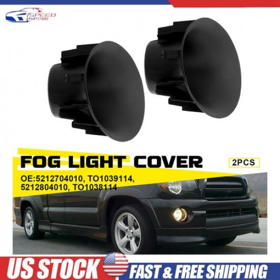 New Pair Fog Light Trim Set Fog Lamp Cover Bezels For 2005-2011 Toyota Tacoma