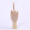 Wooden Hand Model Hand Figurines Rotatable Joint Drawing Sketch Mannequin Miniatures Office Home Desktop Room Decoration