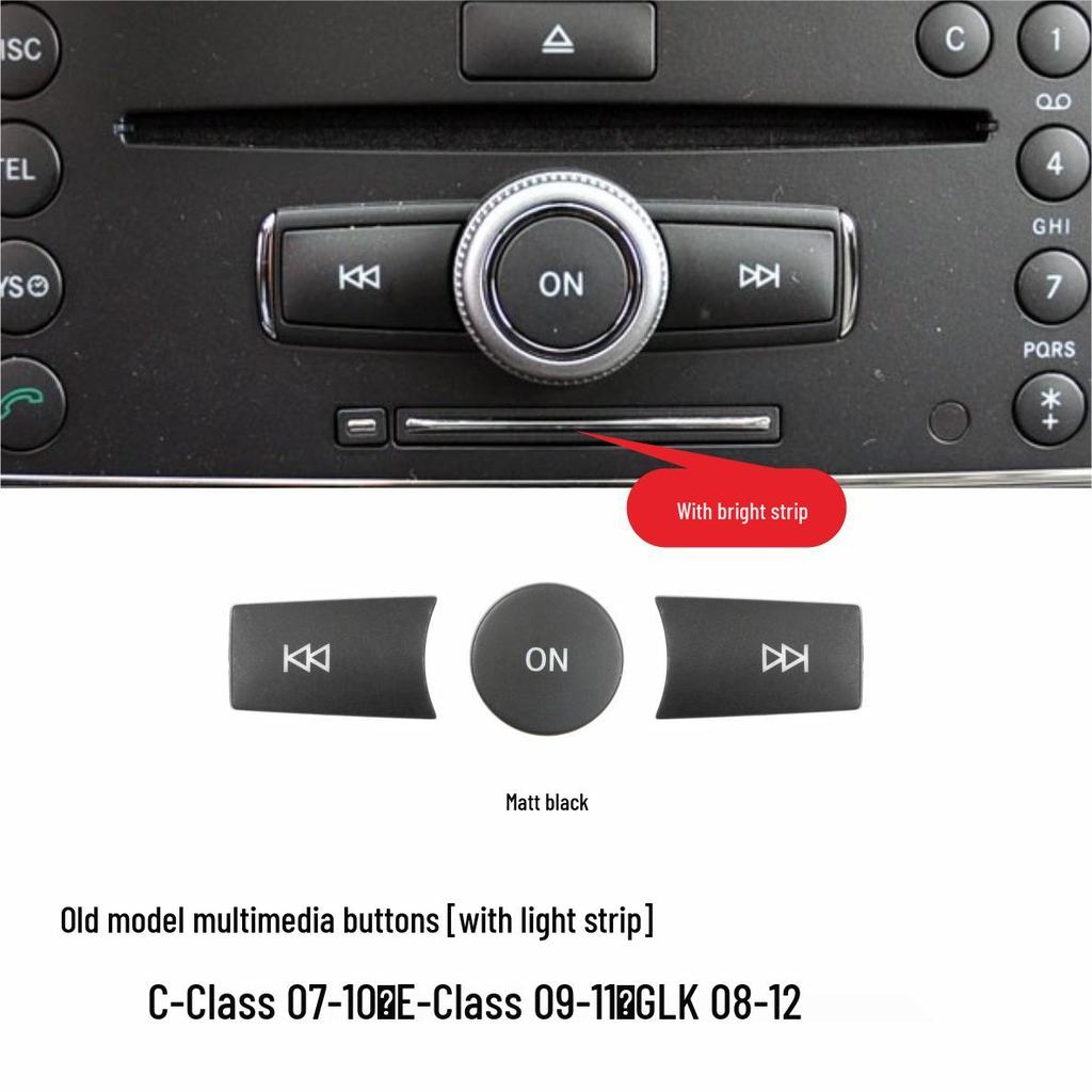 Compatible with Mercedes-Benz Multimedia Buttons: C-Class, E-Class, A-Class, B-Class, CLA, CLS, G-Class, GLK, M-Class, GL, SLK, SL.