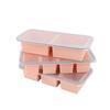 3Pcs Silicone Freezer Tray with Lids 2 3 4 Compartment Multi Size Mould Stackable Food Containers Set