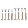 4Sets Stainless Steel Luggage Screws, Luggage Accessories Luggage Wheels Bolts Rivets 6*30-45Mm
