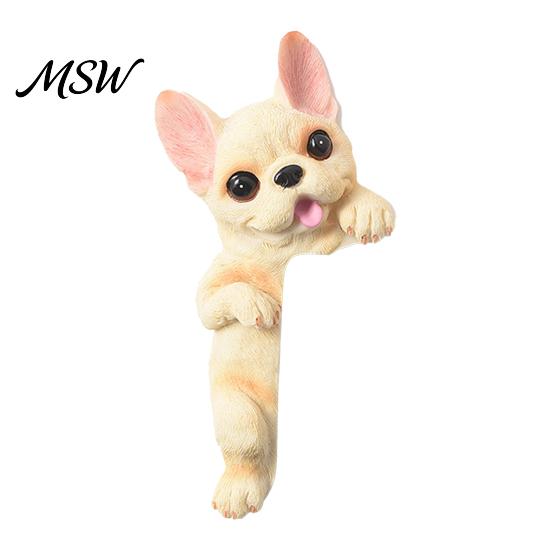 Frenchie Wall Art Decal 3D French Bulldog Resin Light Switch Cover, Cute Cartoon Dog Socket Creative Ornament Decor, Self-Adhesive Animal Plate