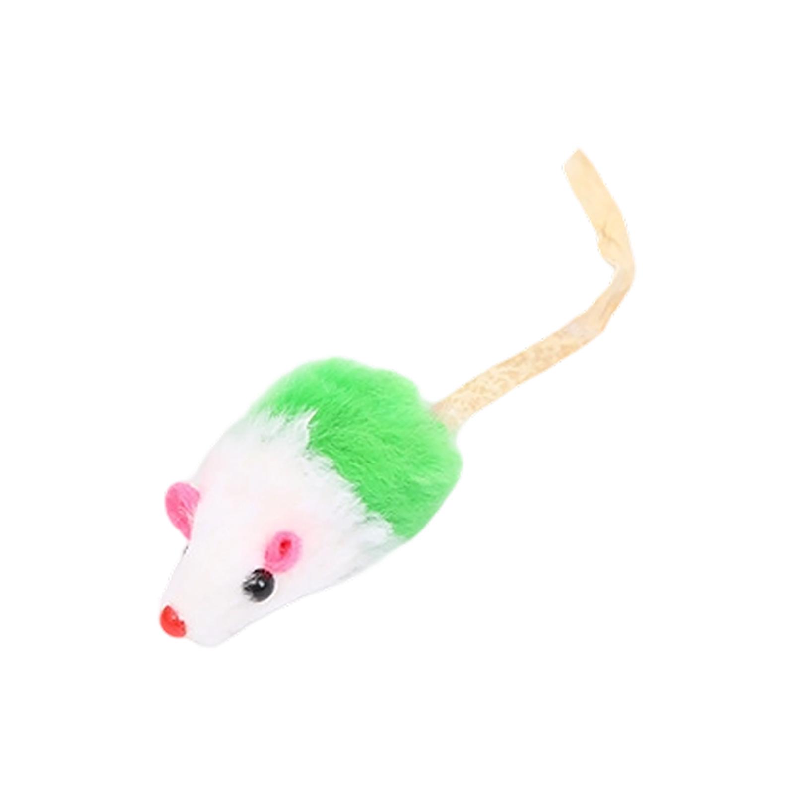 

Furry Sound Mouse Pet Toy, Small Plush Mice For Interactive Play In Assorted Colors One Size