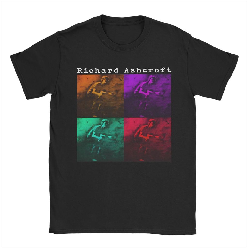 Richard Ashcroft Men's T Shirts Creative Tees Short Sleeve O Neck T-Shirt 100% Cotton Printing Clothes