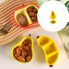 Portable Ceramic Fruit Shape Dipping Dish Sauce Plate Suitable for Outdoor Activity Such As Picnics and Barbecues