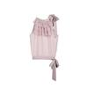 2026 Spring/Summer Pink Lace Strappy Tank Top & Ribbon Skirt Set for Women